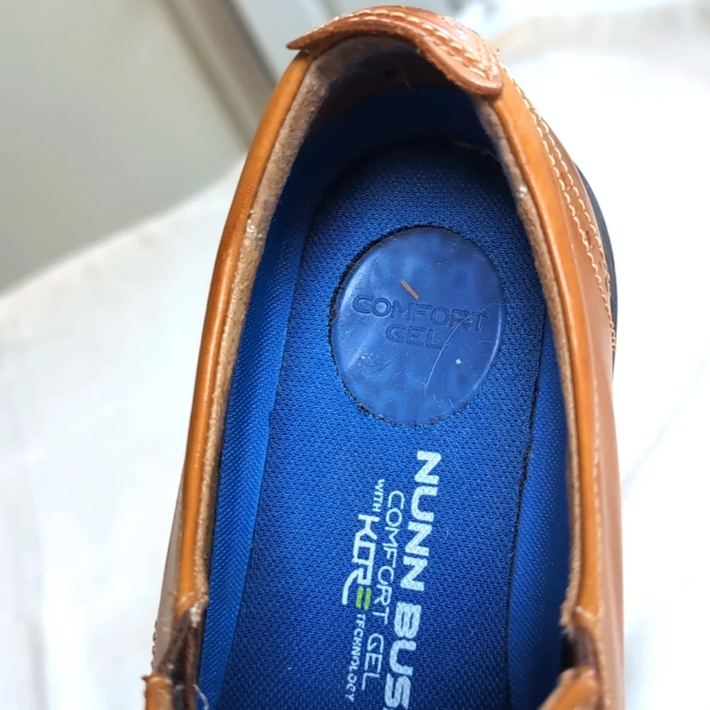 Mens Nunn Bush Brown Leather Dress Shoes. Size 10 M. - Picture 8 of 8